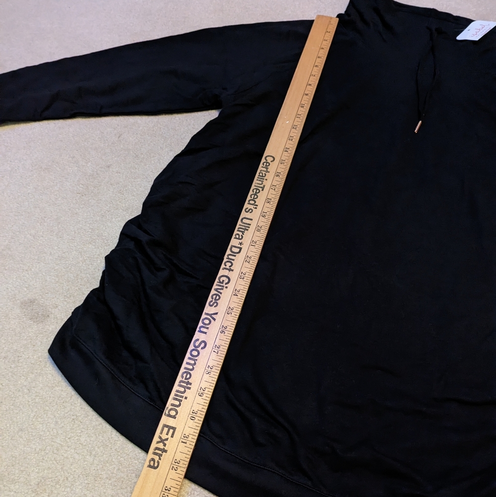 Isabel maternity by Ingrid & Isabel black turtleneck w/ drawstrings top - Picture 6 of 13
